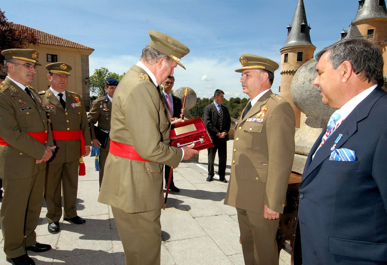 El Rey y el Príncipe en Segovia