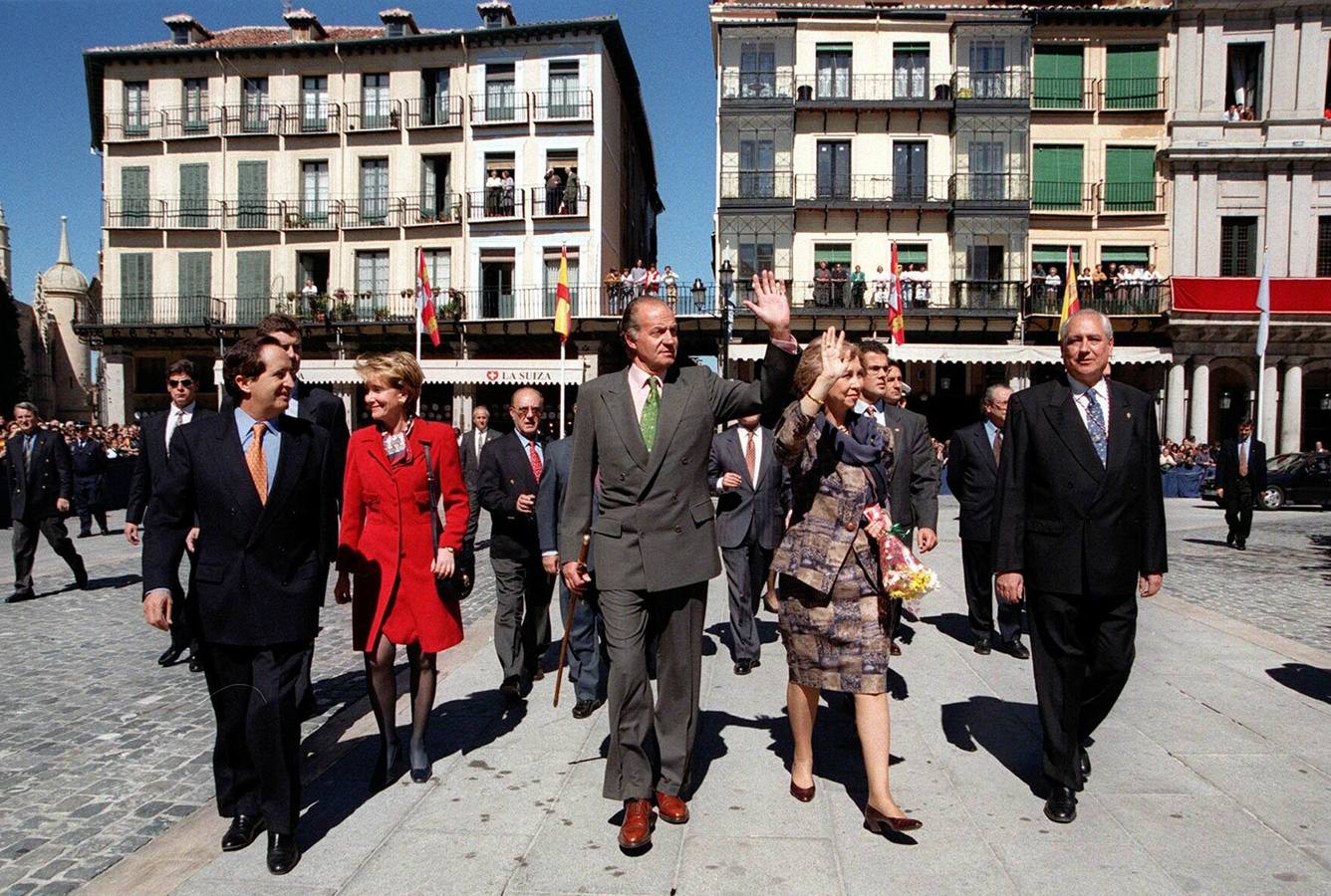 El Rey y el Príncipe en Segovia