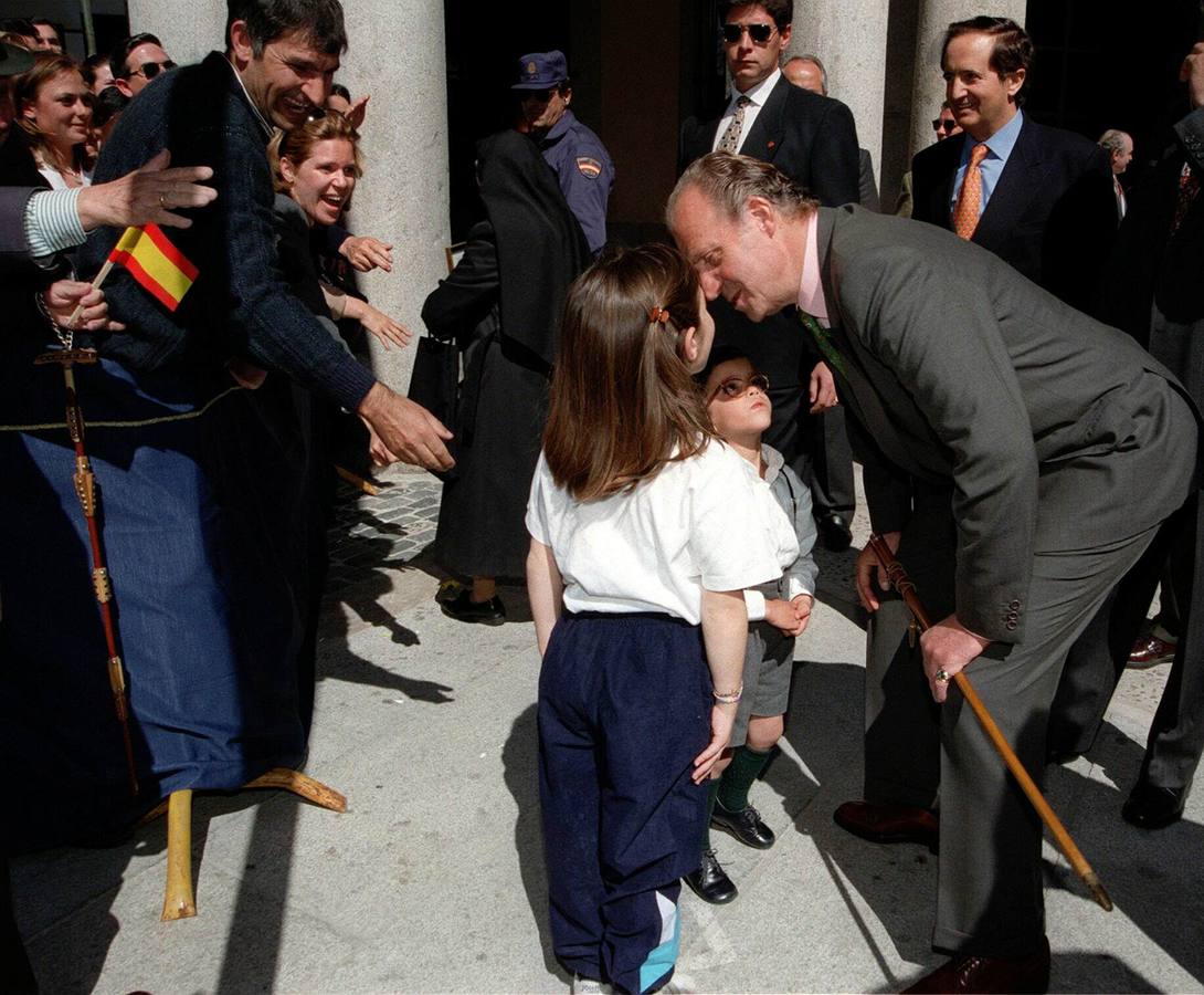 El Rey y el Príncipe en Segovia