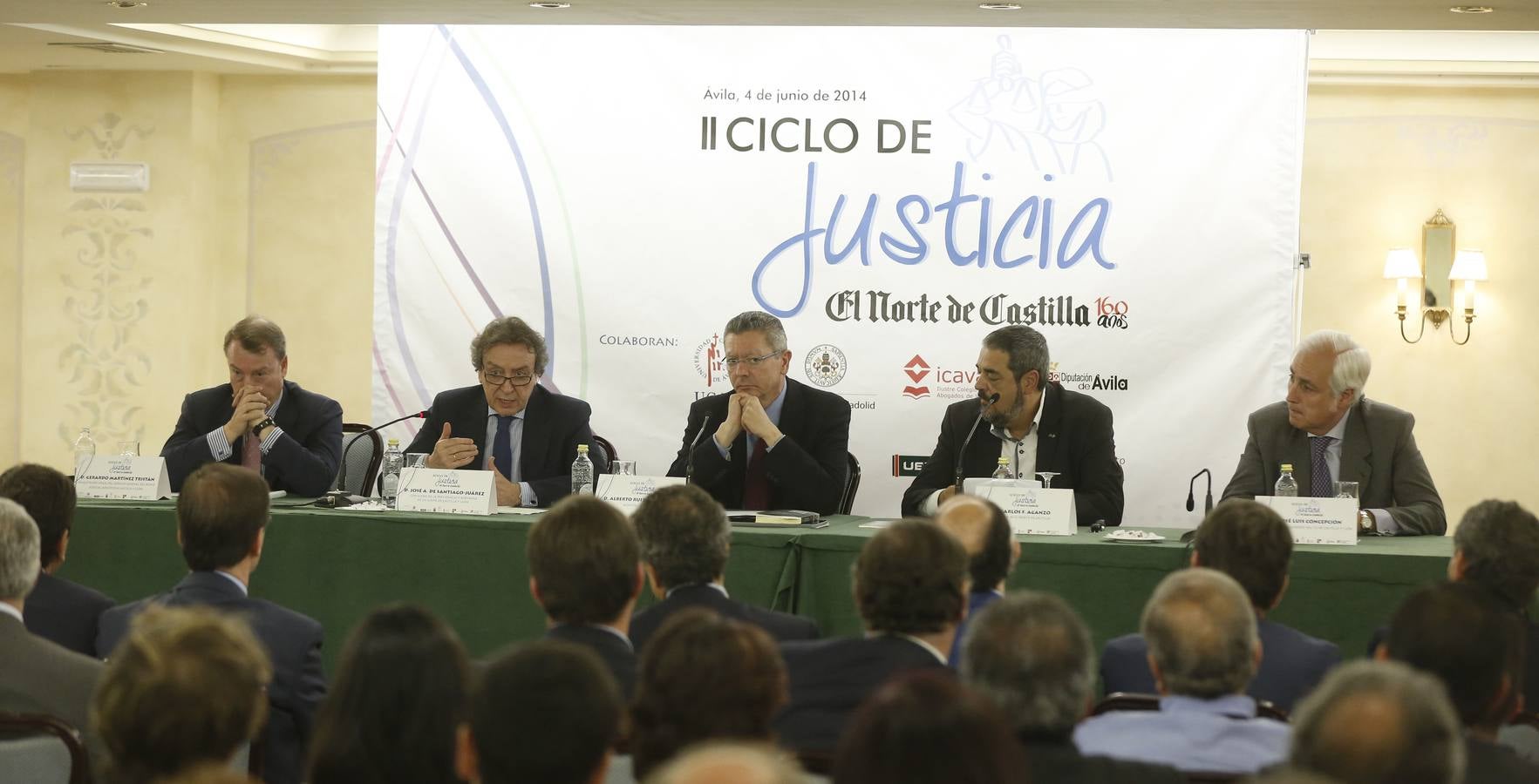 Clausura del II Ciclo de la Justicia en Ávila con Alberto Ruiz-Gallardón