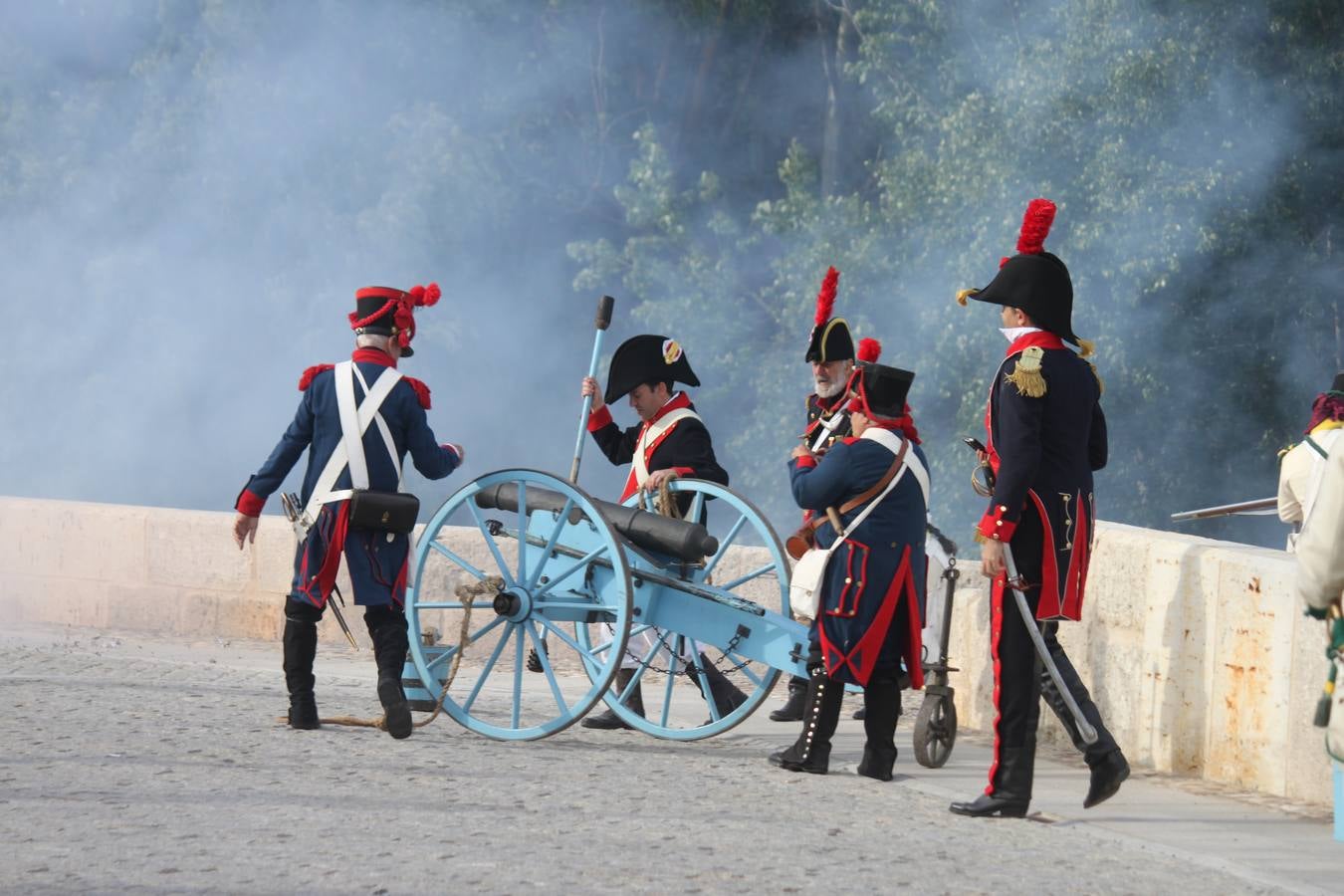 Recreación de la batalla de las tropas napoleónicas de 1808 en Torquemada (1/2)