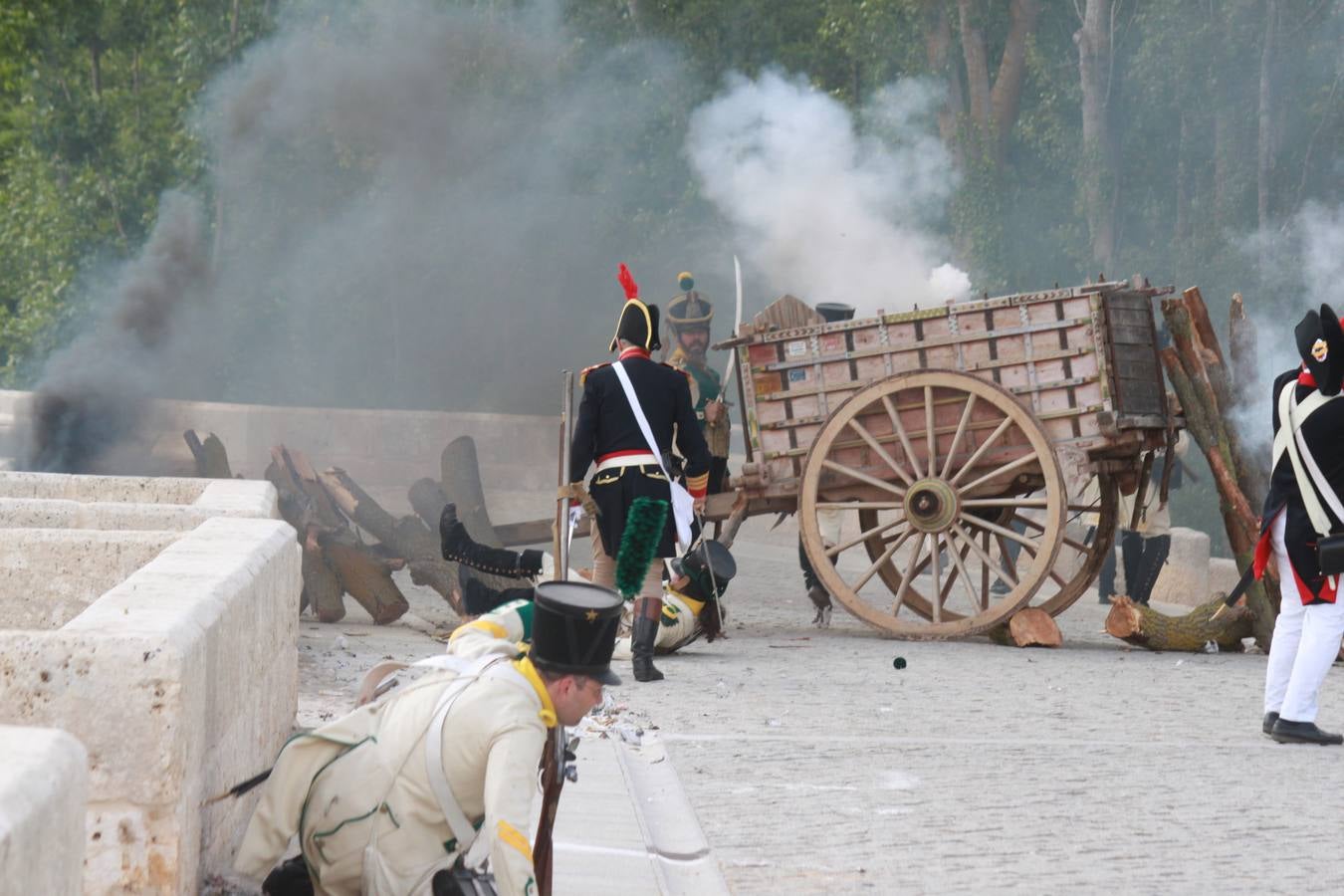 Recreación de la batalla de las tropas napoleónicas de 1808 en Torquemada (1/2)