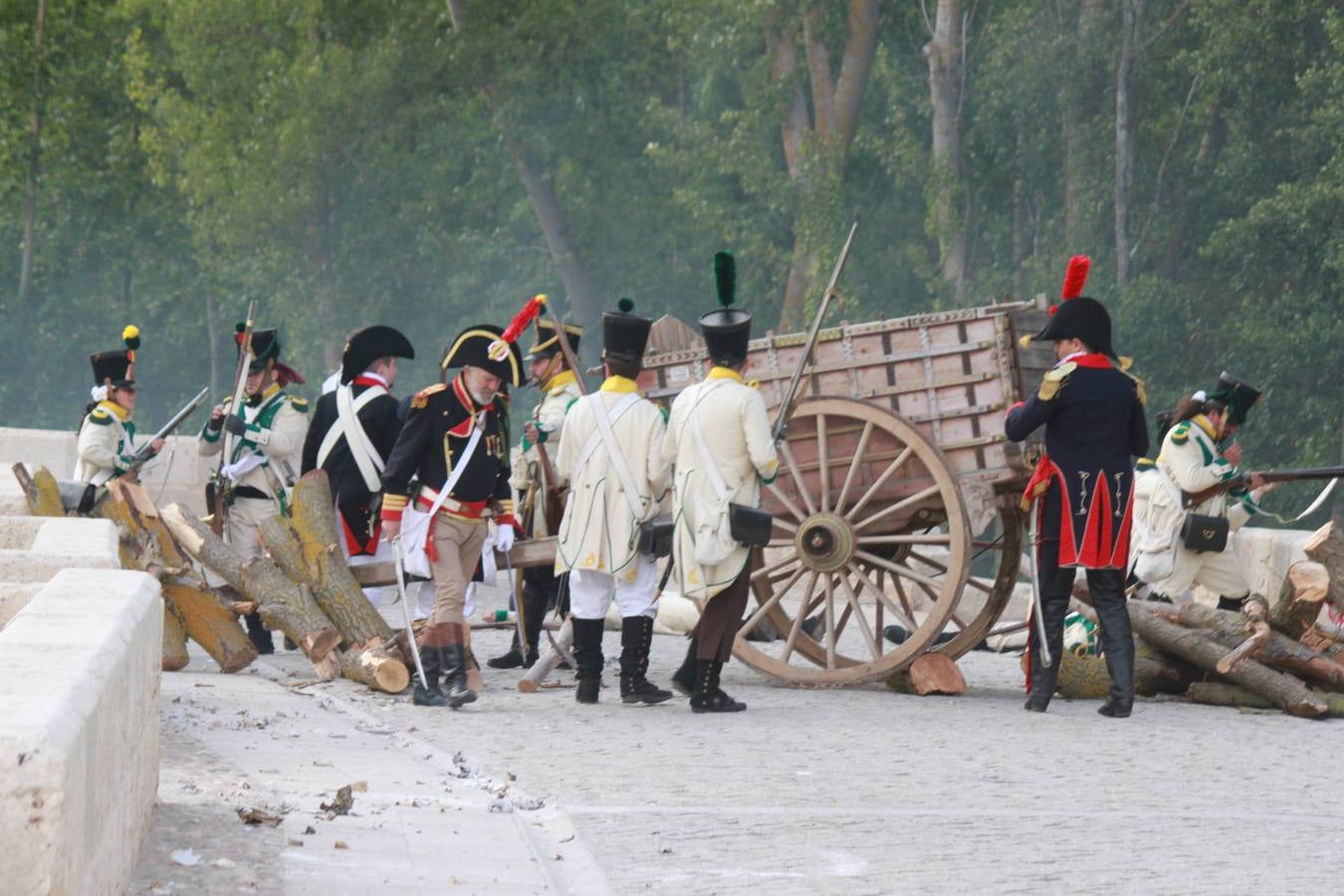 Recreación de la batalla de las tropas napoleónicas de 1808 en Torquemada (1/2)