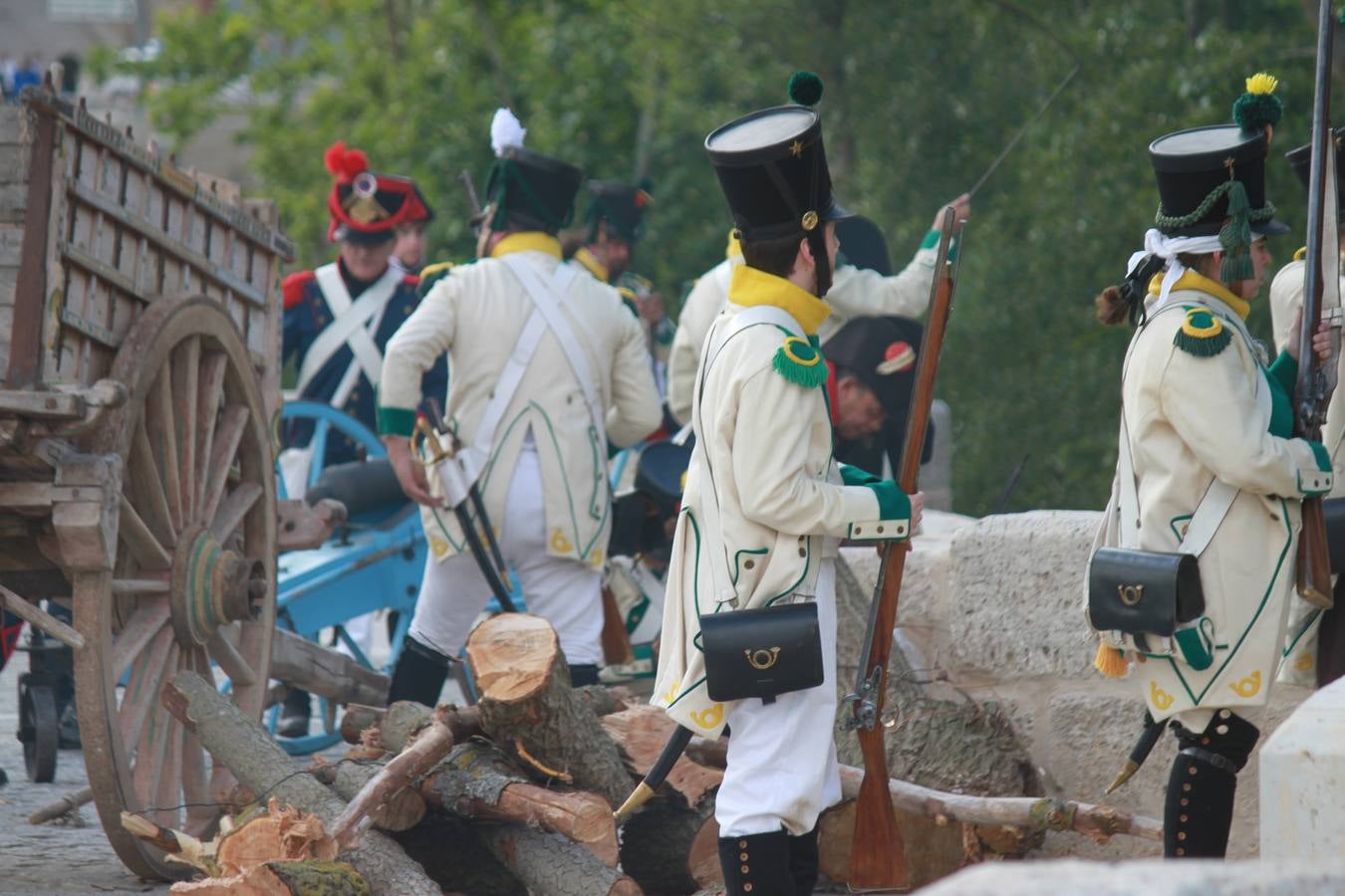 Recreación de la batalla de las tropas napoleónicas de 1808 en Torquemada (1/2)