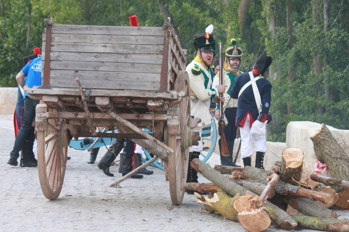 Recreación de la batalla de las tropas napoleónicas de 1808 en Torquemada (1/2)