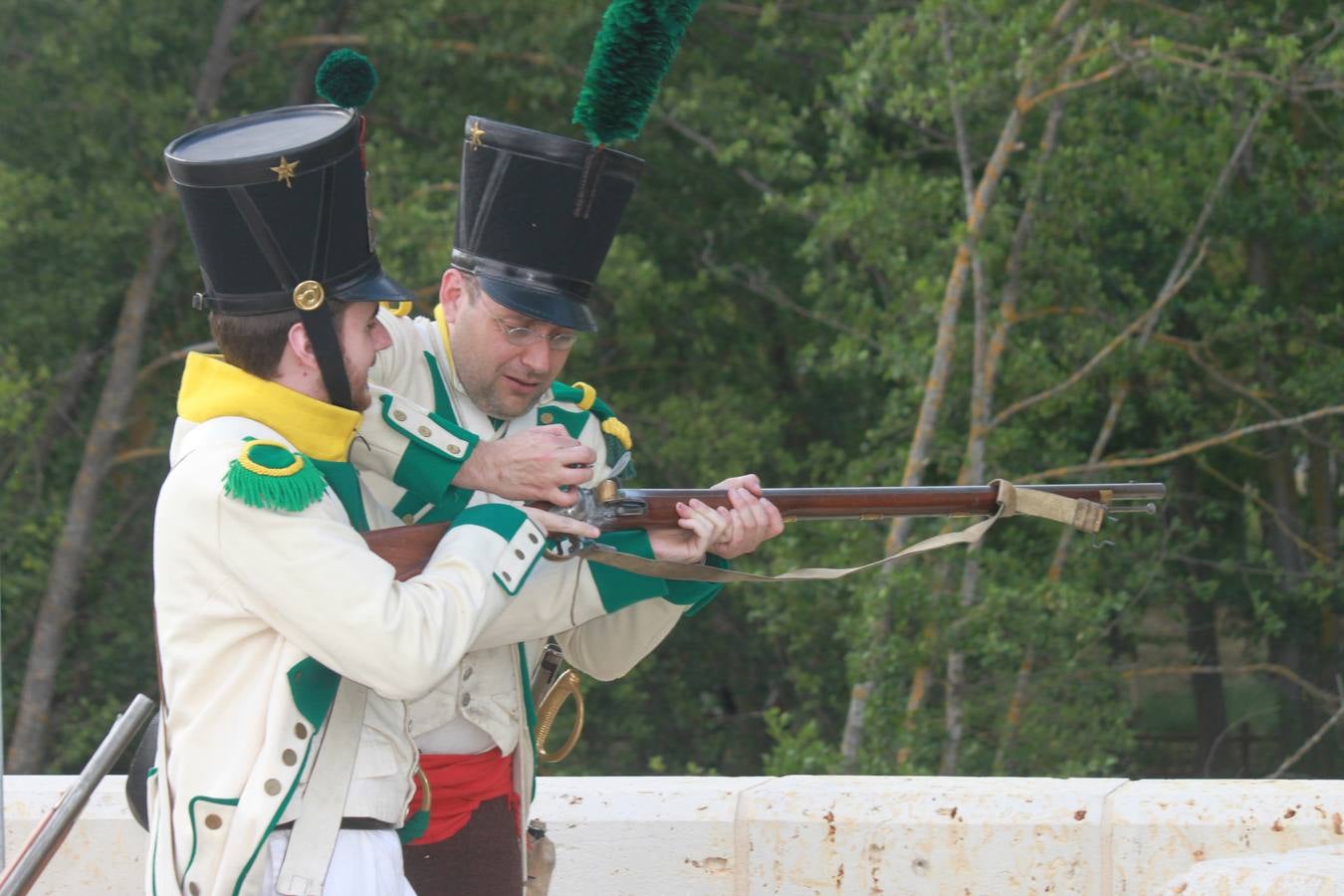 Recreación de la batalla de las tropas napoleónicas de 1808 en Torquemada (1/2)