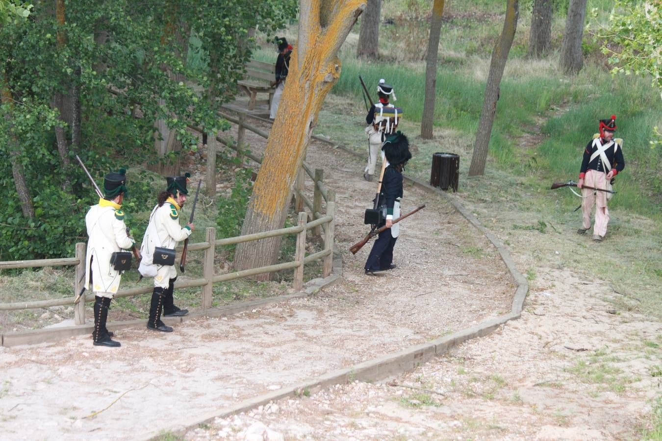 Recreación de la batalla de las tropas napoleónicas de 1808 en Torquemada (1/2)