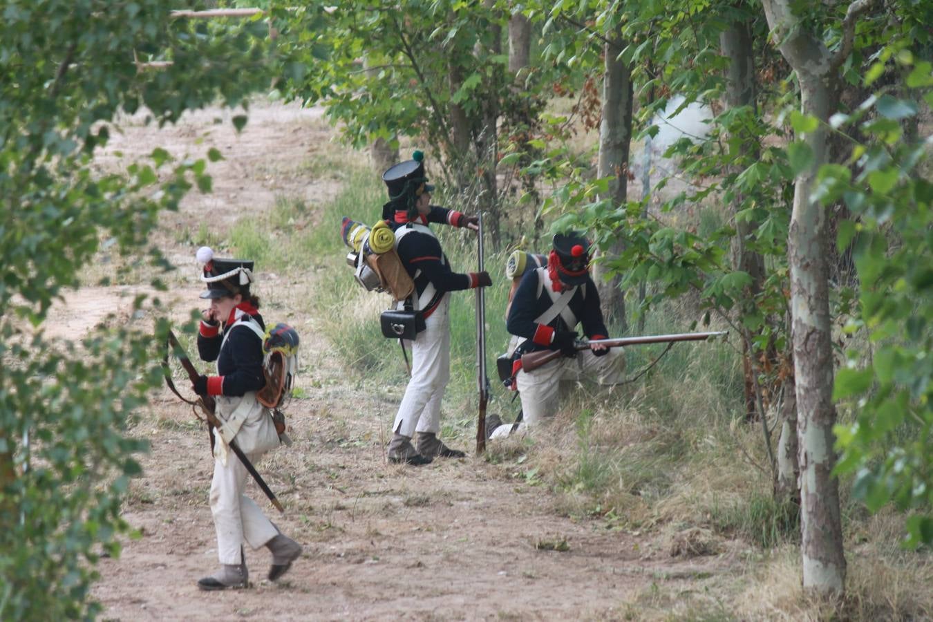 Recreación de la batalla de las tropas napoleónicas de 1808 en Torquemada (1/2)