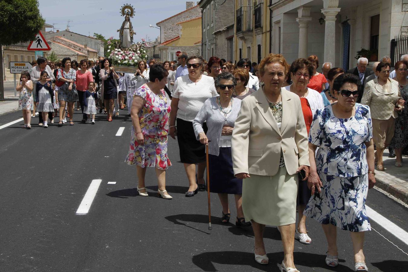 Procesión de la Virgen del Amor Hermoso en Campaspero. Valladolid