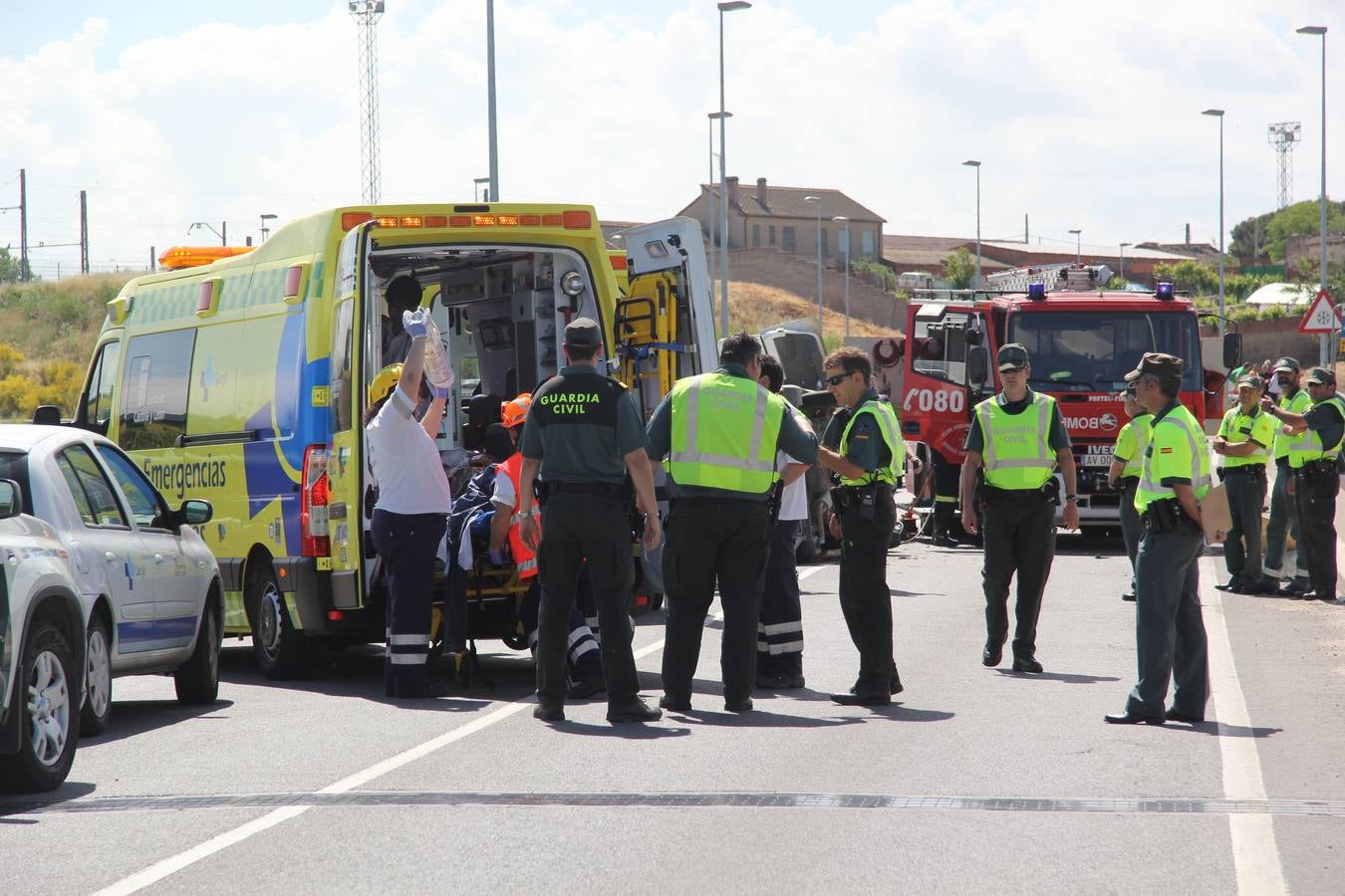 Tres heridos en un accidente de tráfico en Arévalo