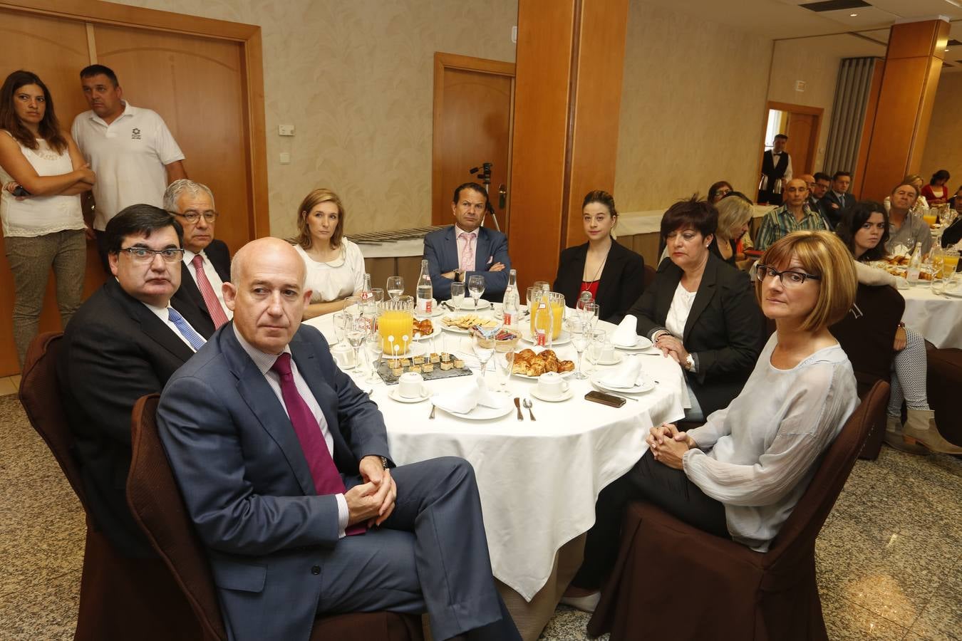 Invitados al Foro Económico celebrado en Salamanca.