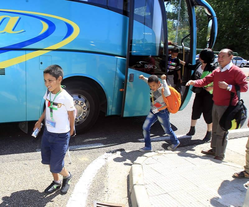 Varios niños saharauis llegan a Palencia para pasar el verano