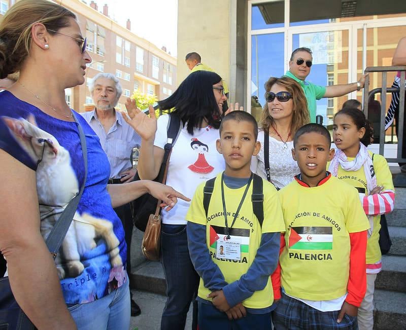 Varios niños saharauis llegan a Palencia para pasar el verano