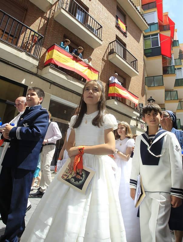 Cientos de personas en el Corpus de Palencia
