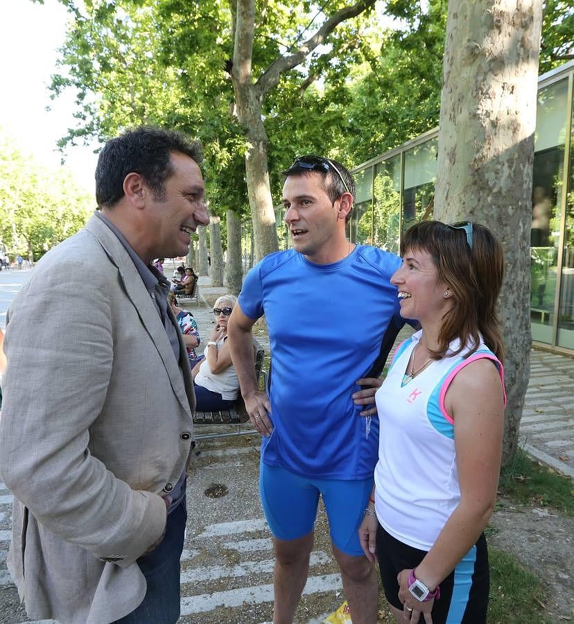 &#039;Spinning&#039; en la acera Recoletos