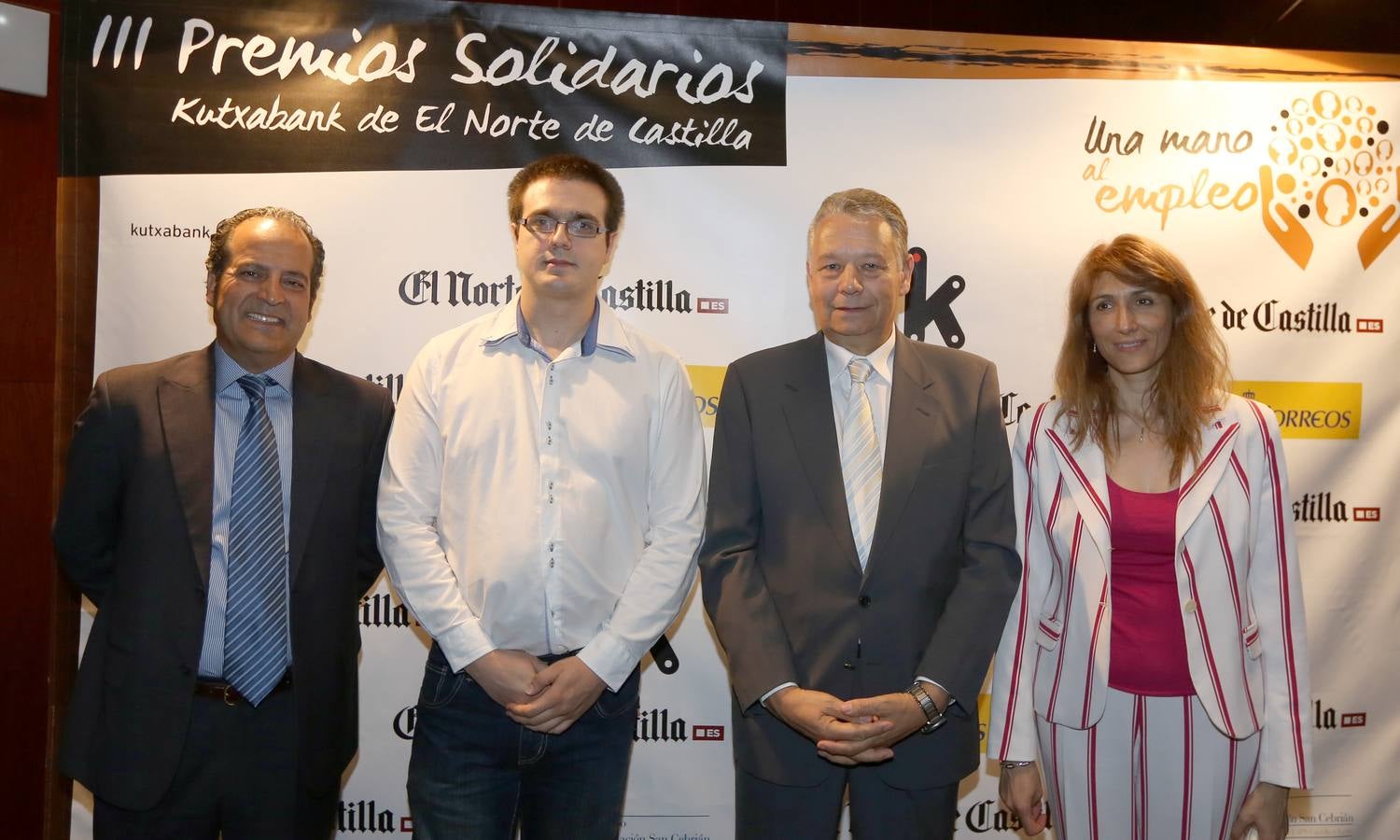 Jesús Nazariegos (director general), Juan Mateo (formación), Manuel Fernández (presidente) y María Eugenia del Olmo (delegada en Valladolid), de la Fundación Personas.