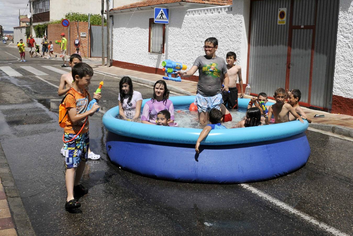 Mojada en el Barrio de Las Flores