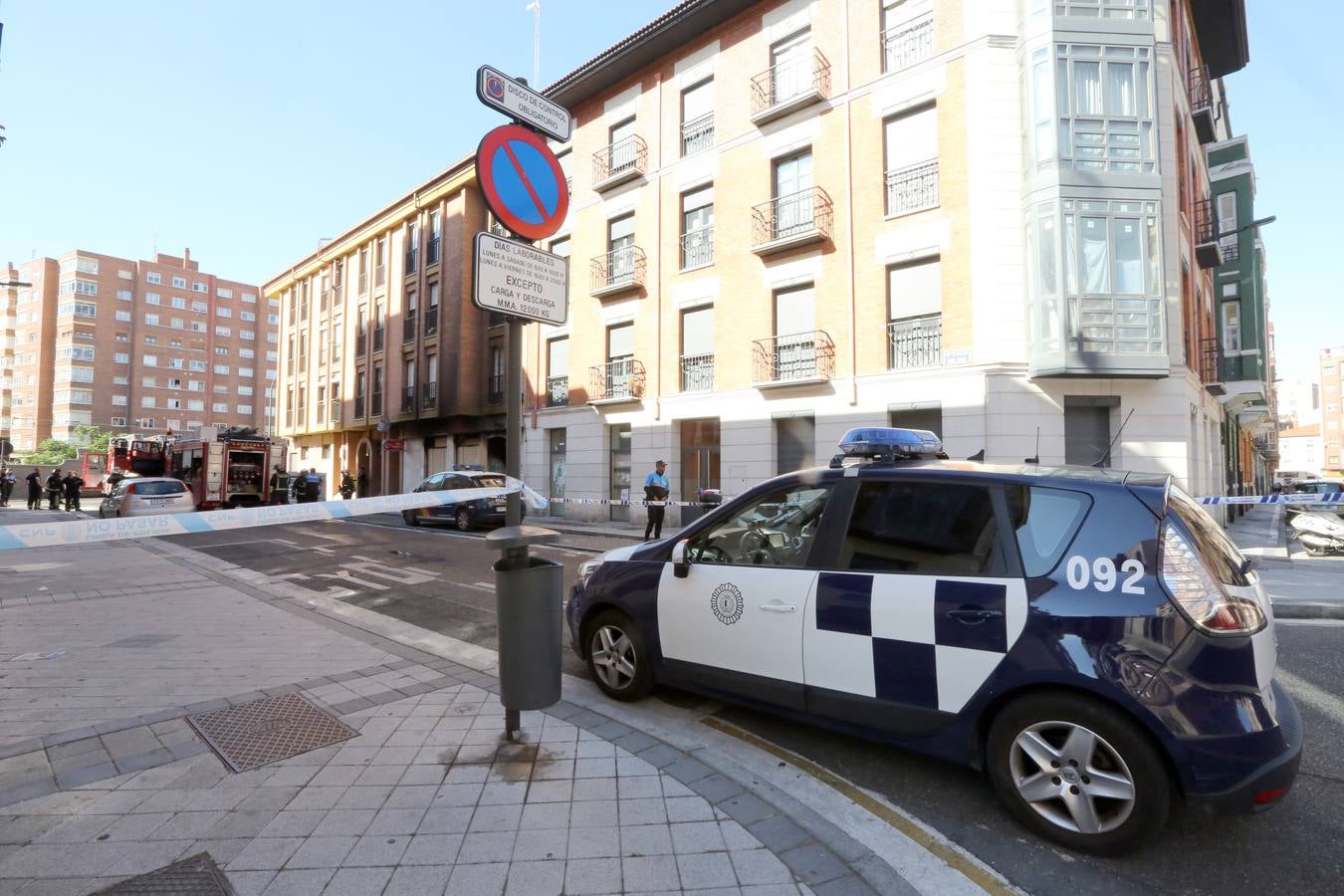 Los bomberos encuentran un cuerpo al ir a sofocar un incendio en la calle San Luis de Valladolid