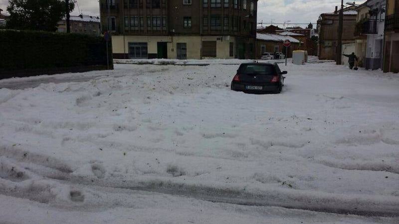 Granizada en Almazán (Soria)