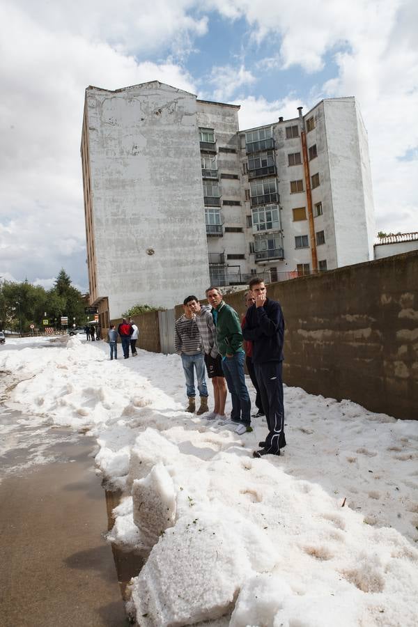 Granizada en Almazán (Soria)