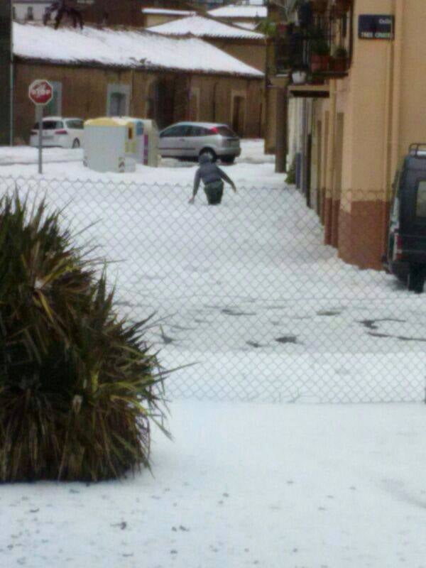 Granizada en Almazán (Soria)