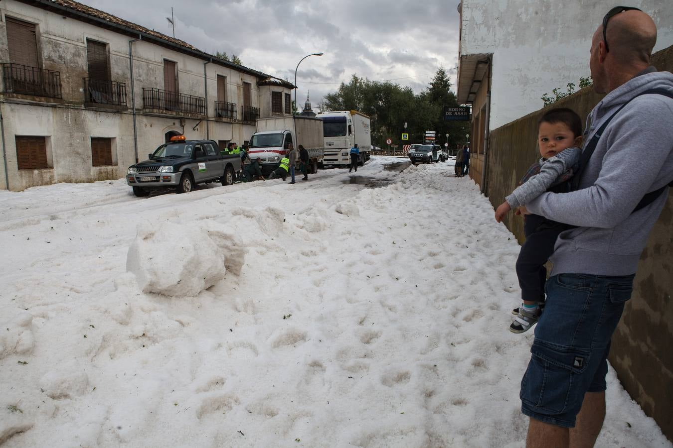 Granizada en Almazán (Soria)