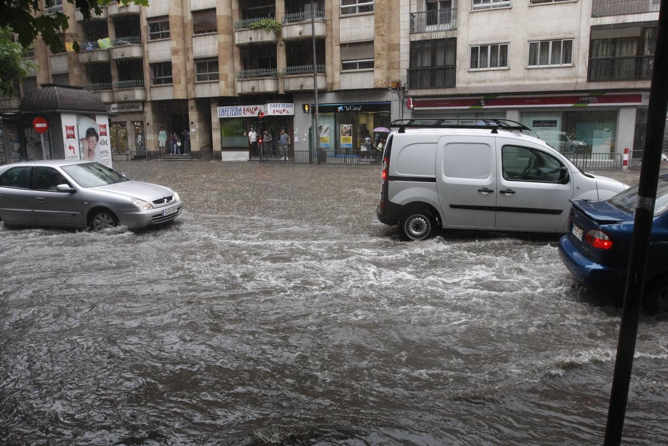 Espectacular tormenta en Salamanca