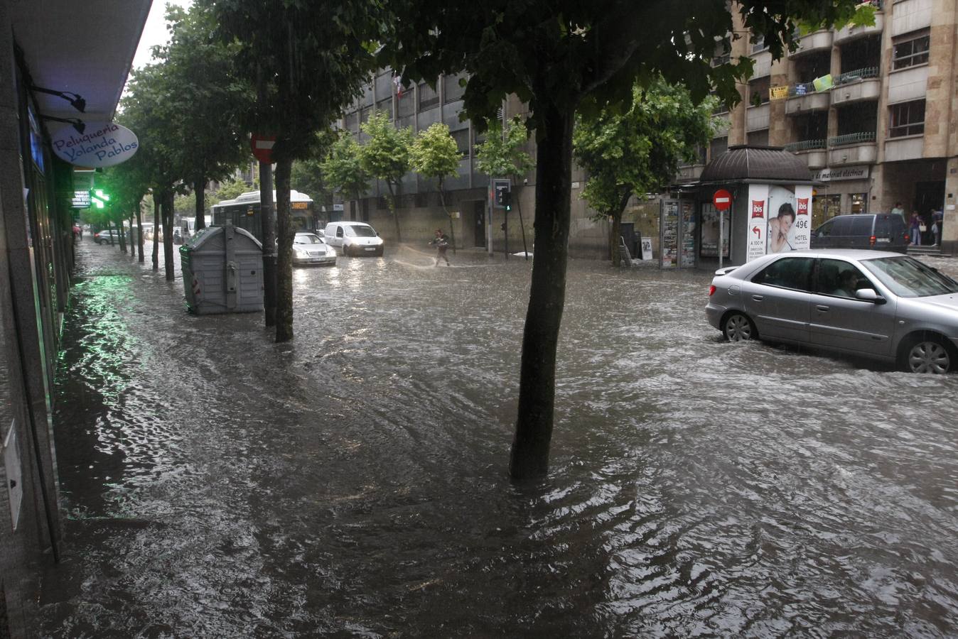 Espectacular tormenta en Salamanca