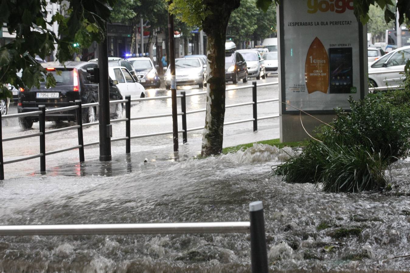 Espectacular tormenta en Salamanca