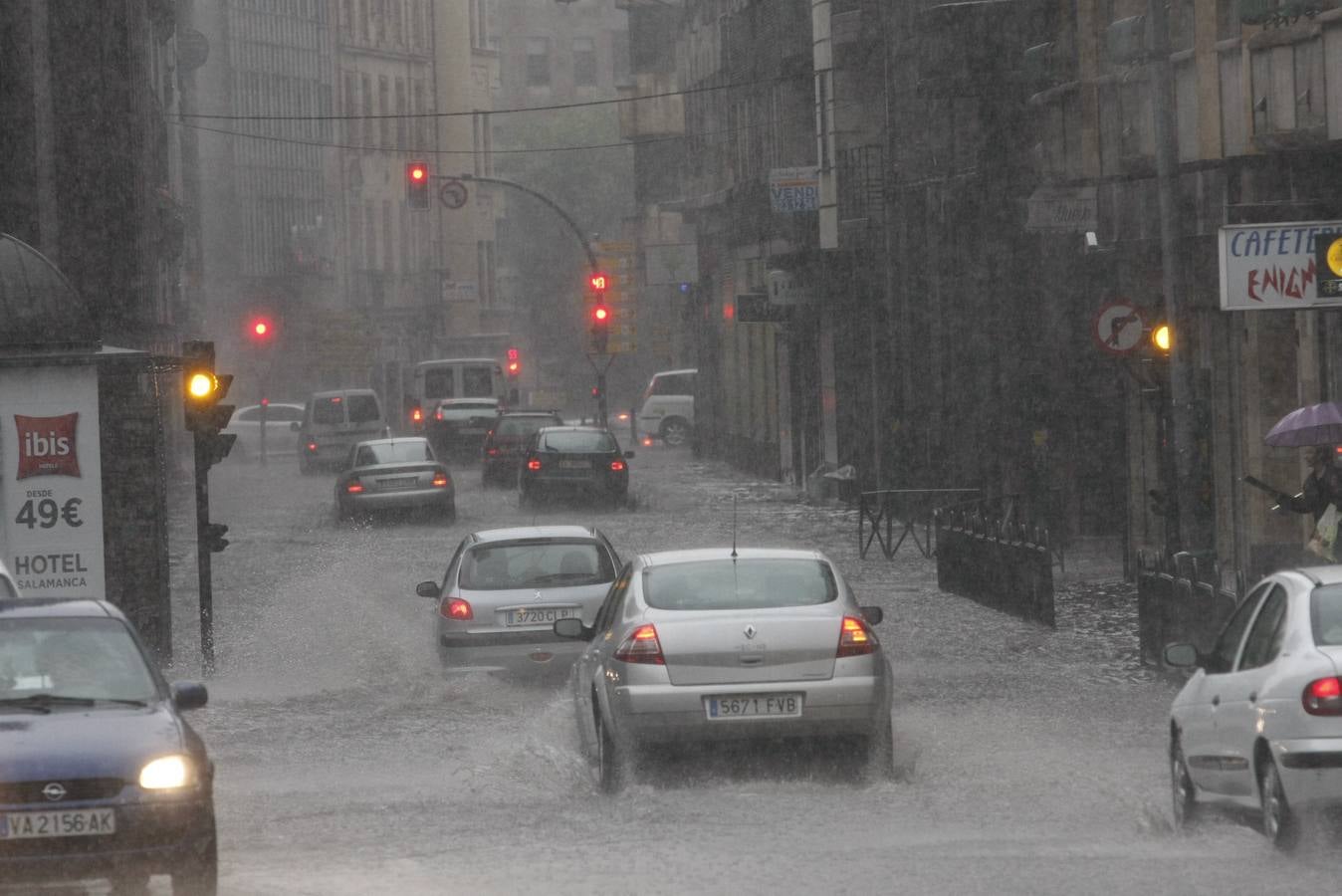 Espectacular tormenta en Salamanca