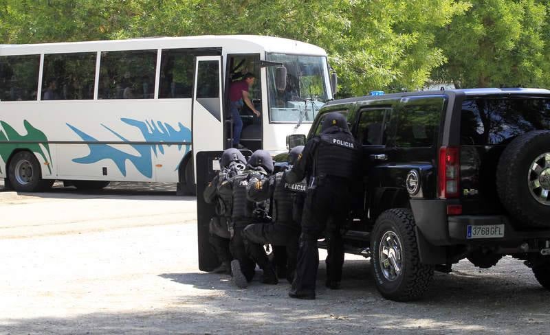 Exhibición del GEO de la Policía Nacional en Carrión de los Condes. Palencia