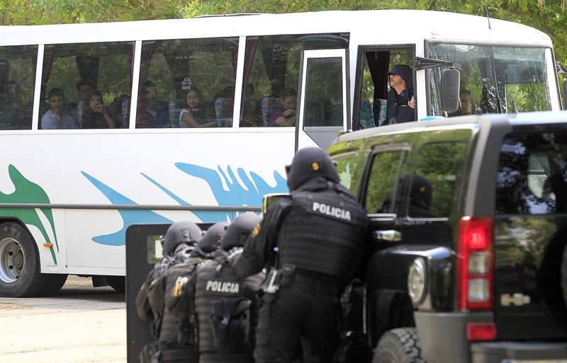 Exhibición del GEO de la Policía Nacional en Carrión de los Condes. Palencia