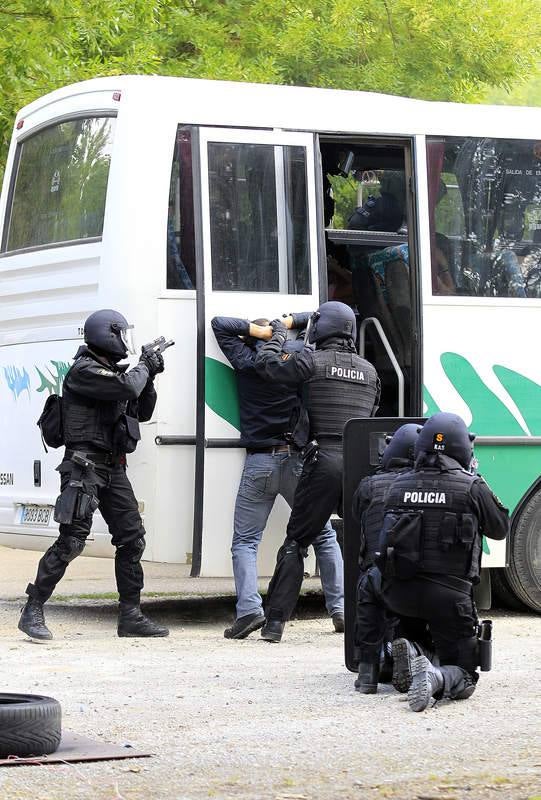 Exhibición del GEO de la Policía Nacional en Carrión de los Condes. Palencia