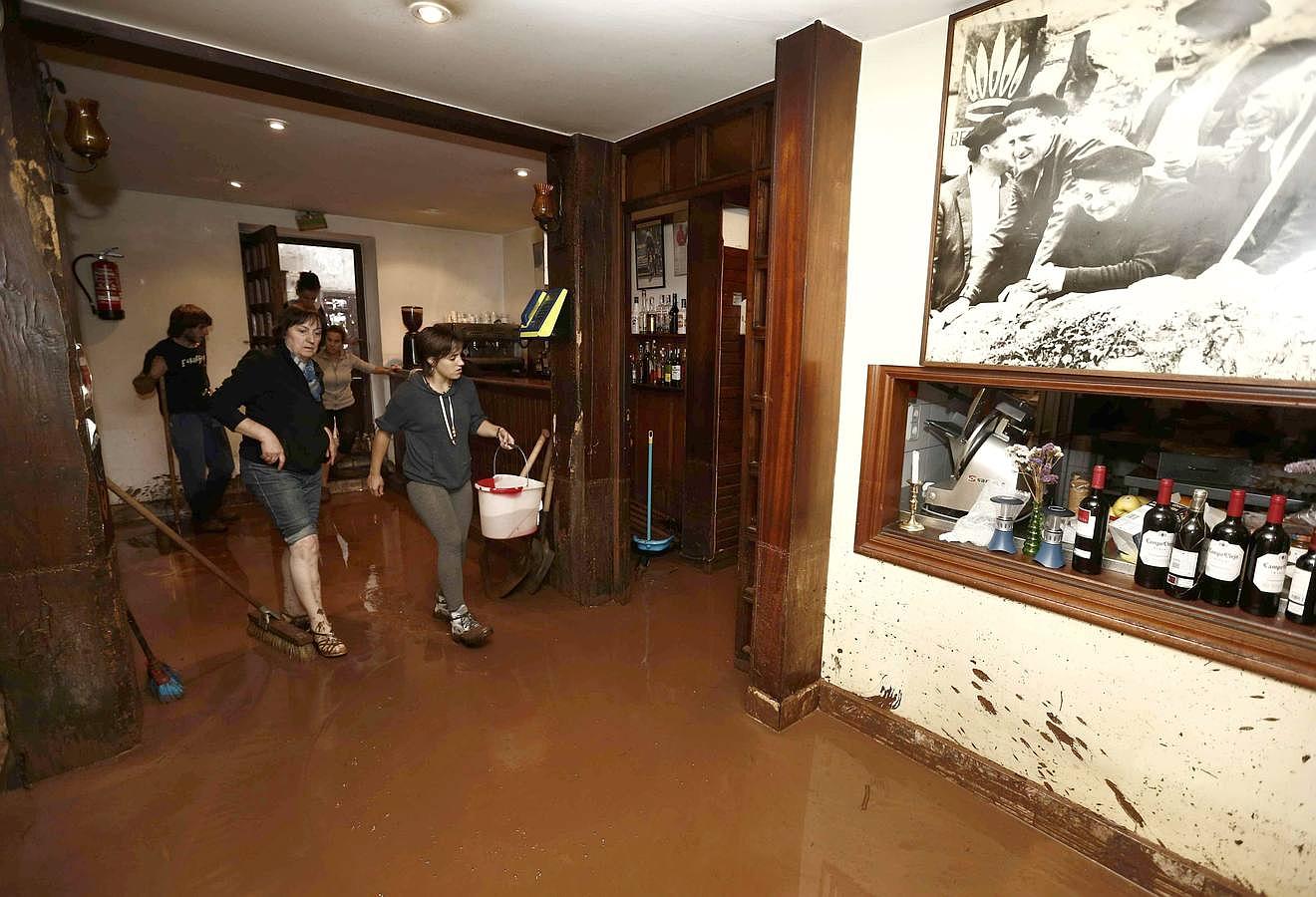 Inundación en la localidad navarra de Elizondo