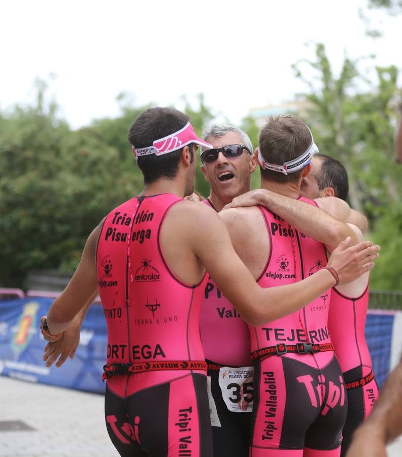 I Triatlón contrarreloj por equipos Playa de las Moreras