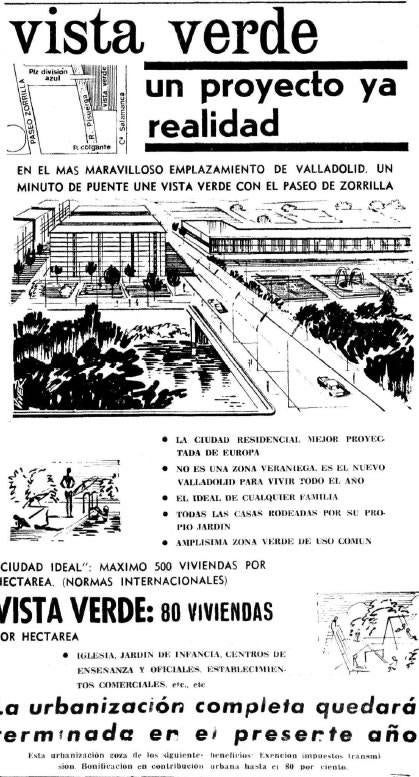 Anuncio de la ciudad-jardín. 