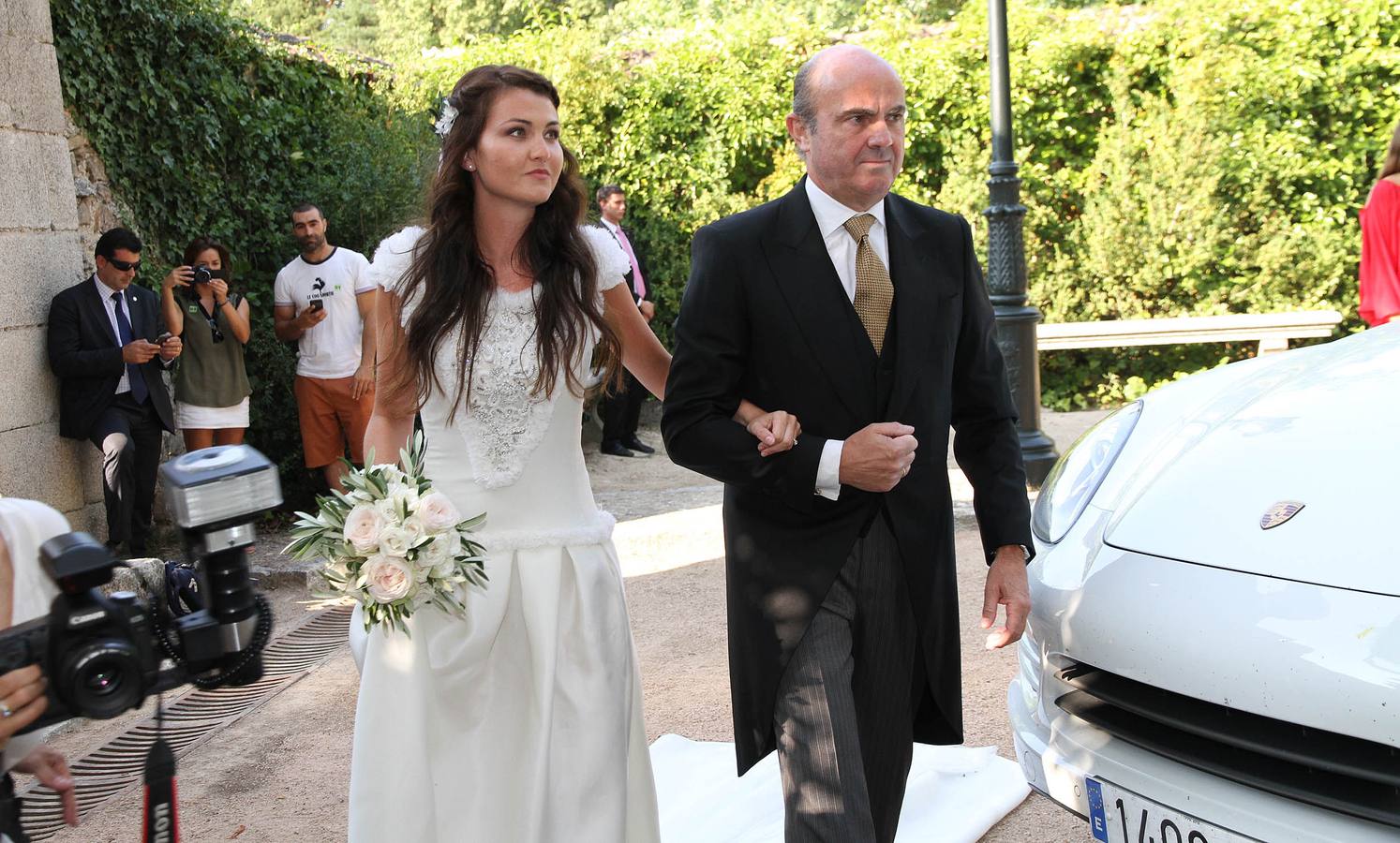 Boda de la hija de De Guindos en La Granja de San Ildefonso de Segovia