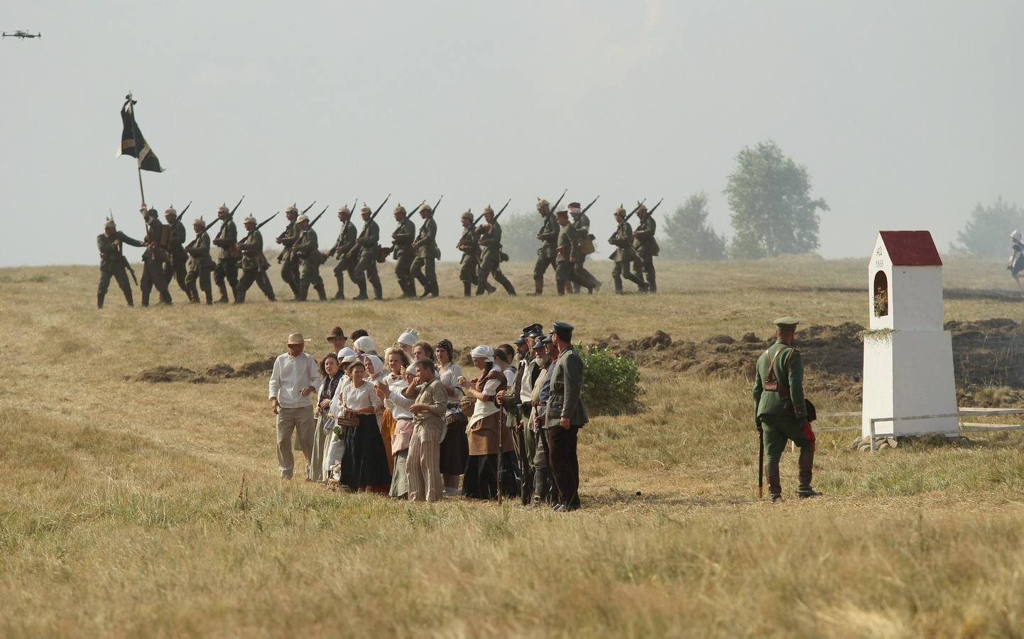 Recrean una histórica batalla de la Primera Guerra Mundial