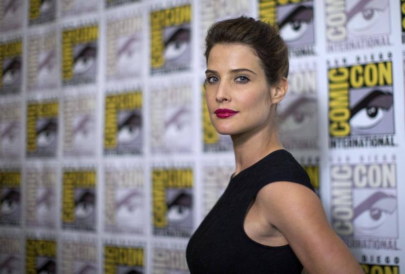 La actriz Cobie Smulders, conocida por su papel en 'Cómo conoci a vuestra madre', antes de la rueda de prensa de la película 'Avengers: Age of Ultron'