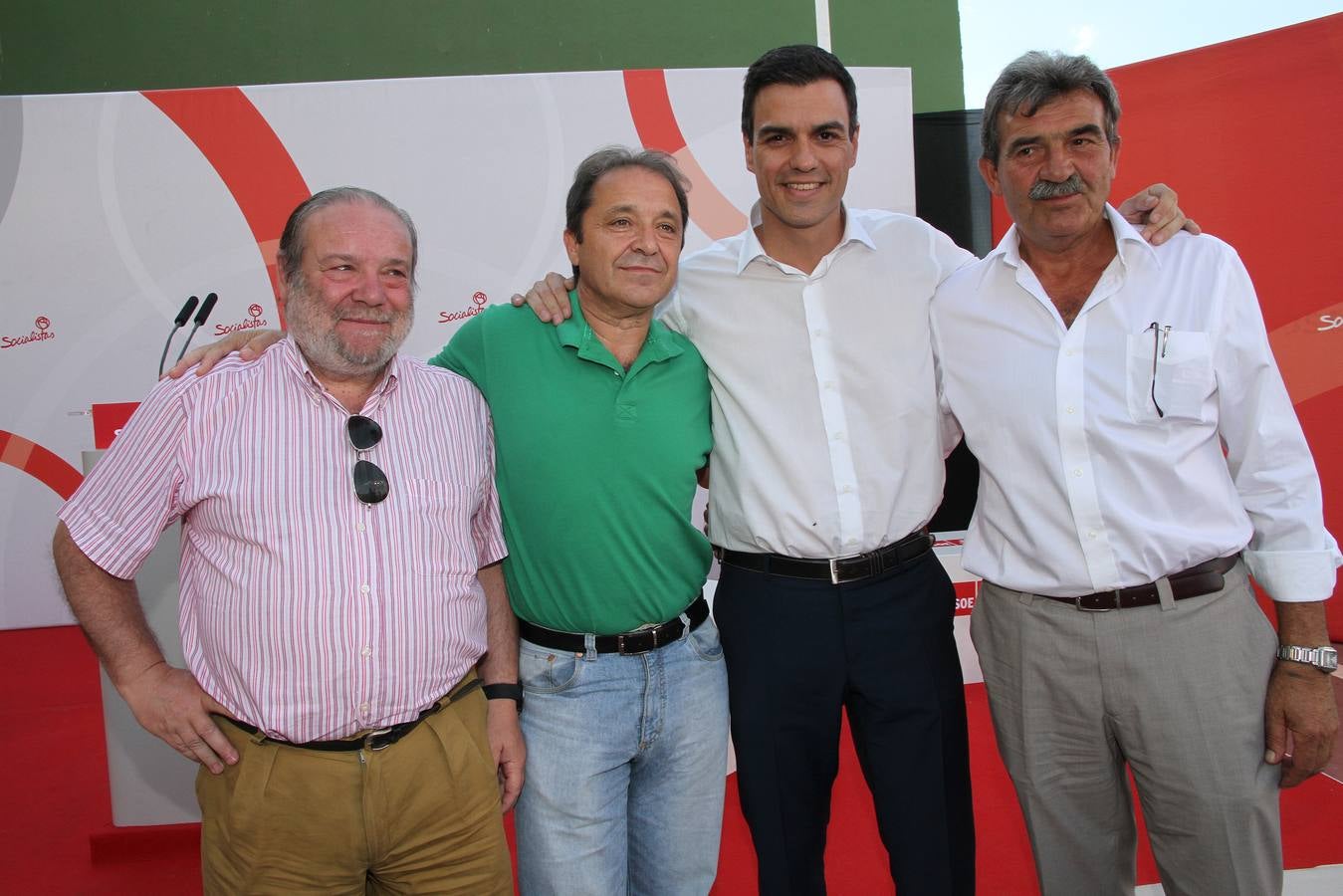 El secretario general del PSOE Pedro Sánchez, en Grajera (Segovia)