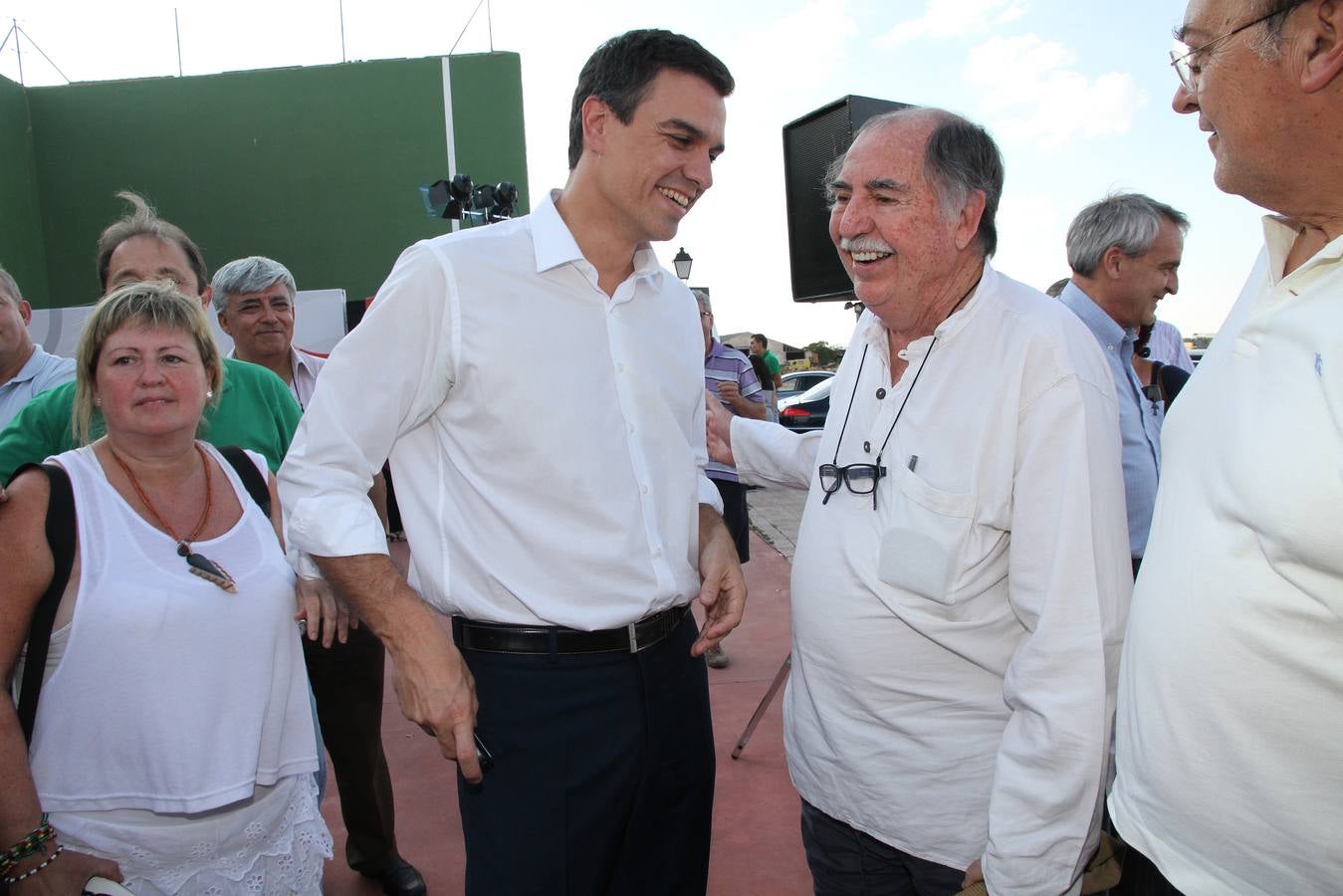 El secretario general del PSOE Pedro Sánchez, en Grajera (Segovia)