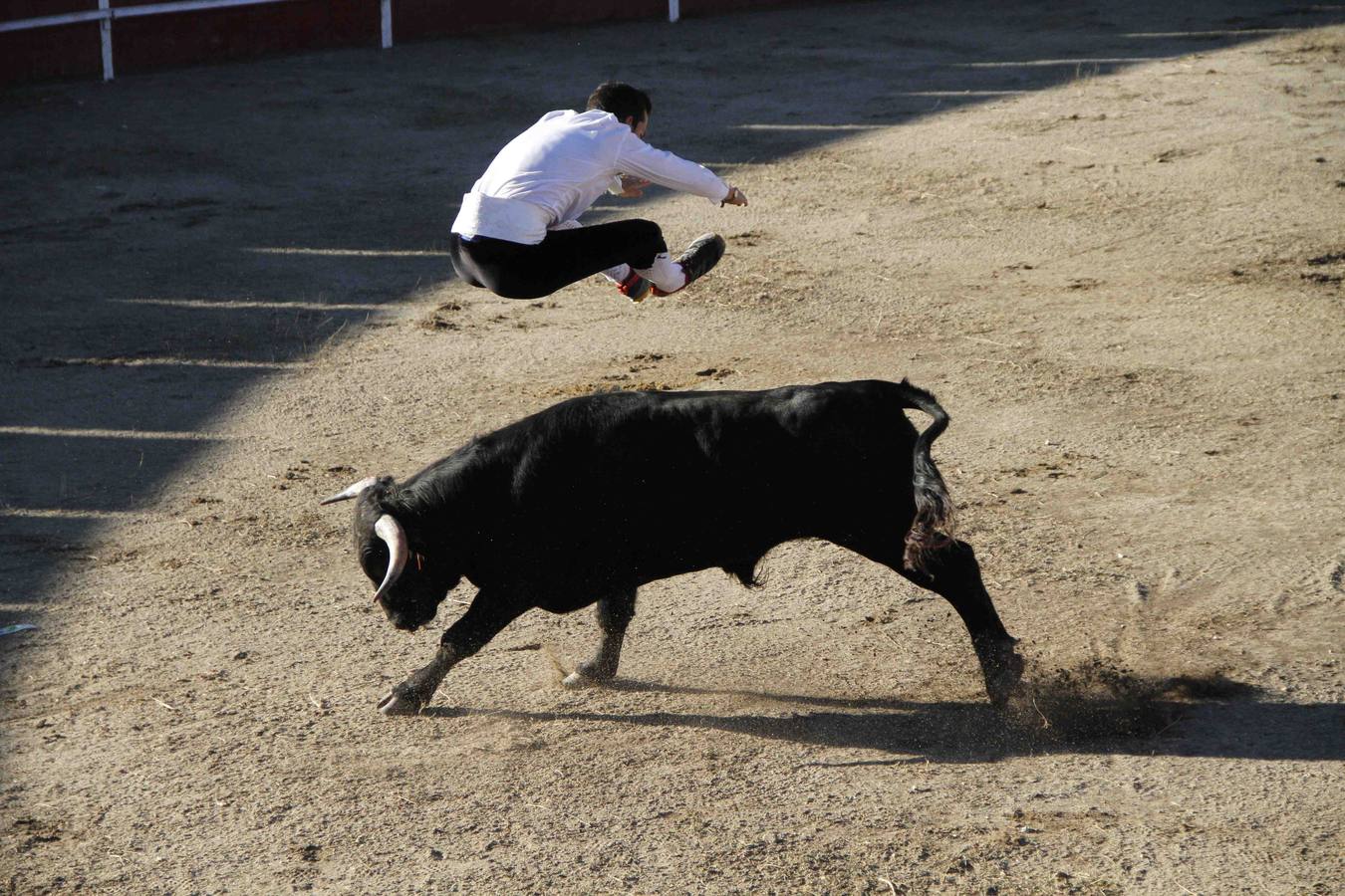 Exhibición de cortes, quiebros y saltos en Campaspero