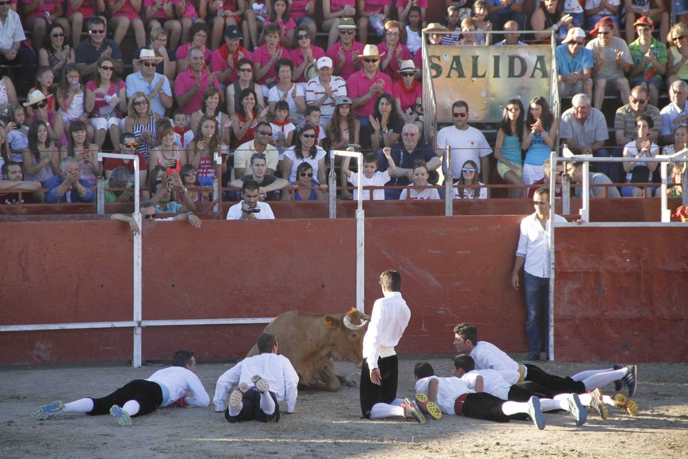 Exhibición de cortes, quiebros y saltos en Campaspero