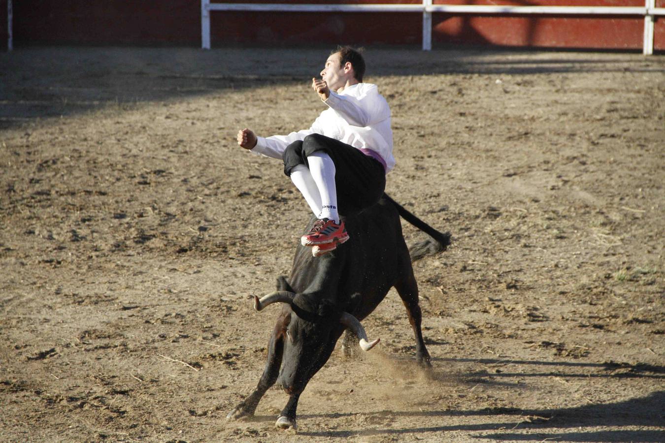 Exhibición de cortes, quiebros y saltos en Campaspero