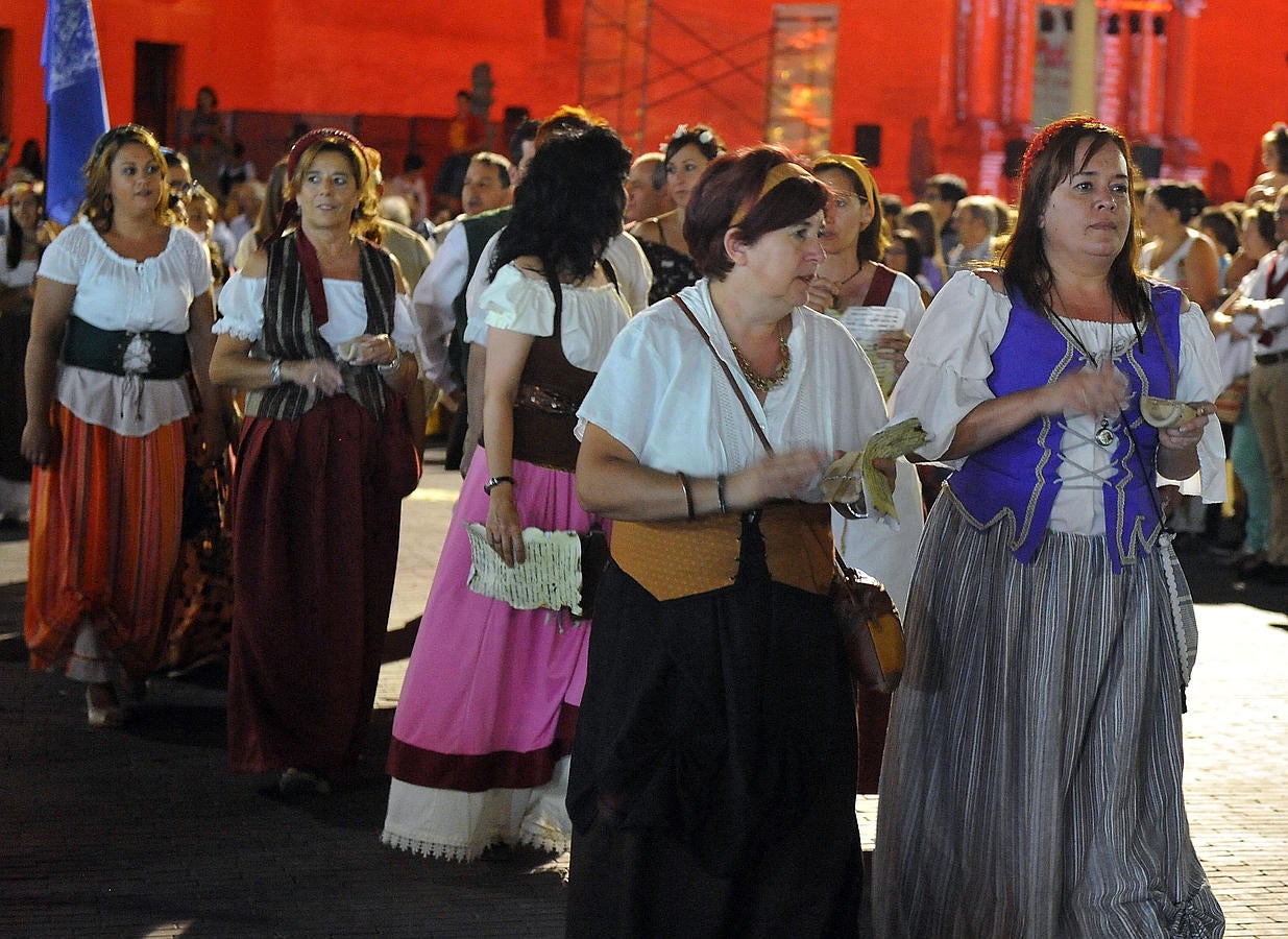 Recreación de la llegada de Padilla, Bravo y Zapata a Medina del Campo