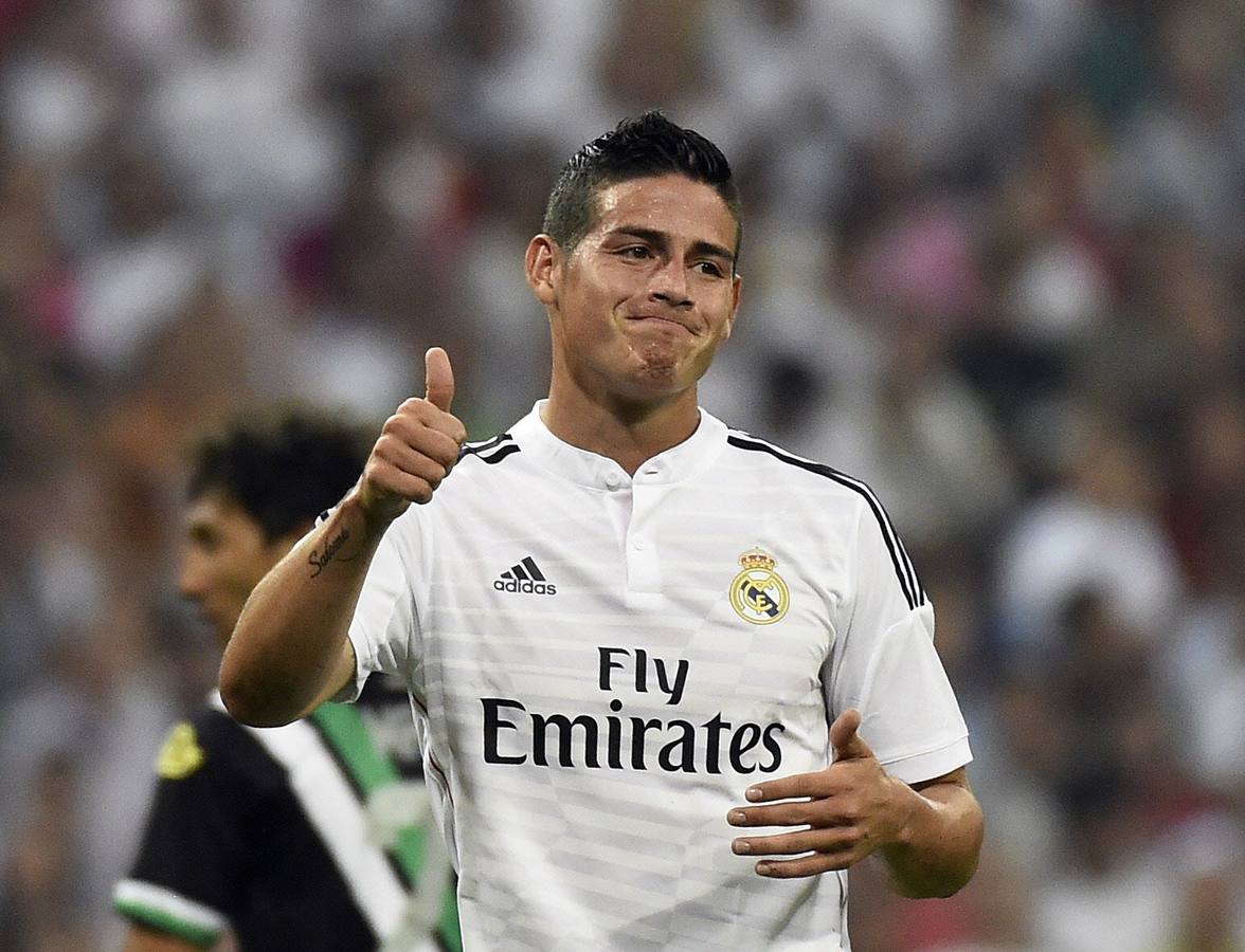 James Rodríguez, durante el partido.