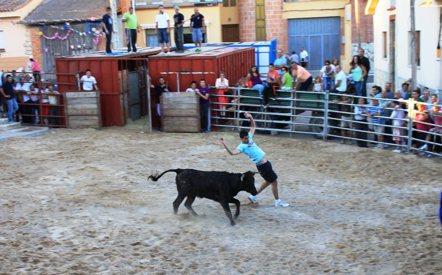 Primer encierro de las fiestas de Ciguñuela