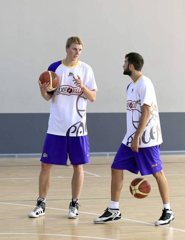 Primer entrenamiento del Baloncesto Palencia de la temporada 2014-2015