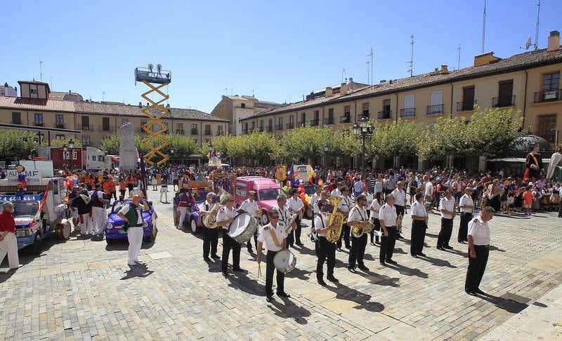 Las peñas palentinas animan el día del patrón, San Antolín