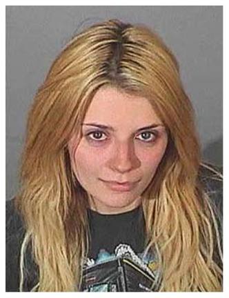 Mischa Barton. Detenida por conducir bajo los efectos del alcohol.